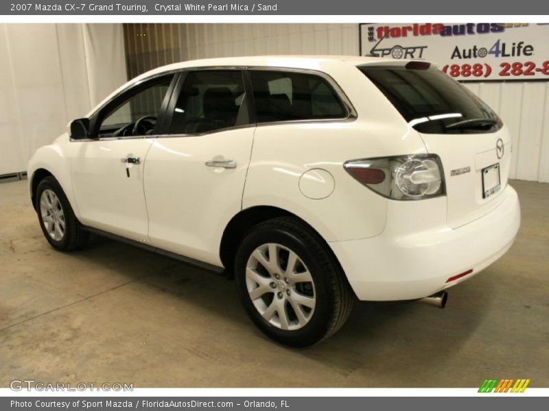 Crystal White Pearl Mica / Sand 2007 Mazda CX-7 Grand Touring