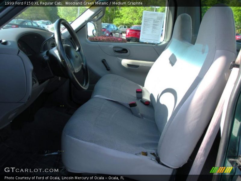 Woodland Green Metallic / Medium Graphite 1999 Ford F150 XL Regular Cab