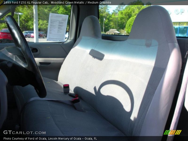 Woodland Green Metallic / Medium Graphite 1999 Ford F150 XL Regular Cab