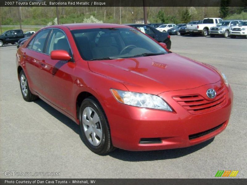 Barcelona Red Metallic / Bisque 2007 Toyota Camry LE