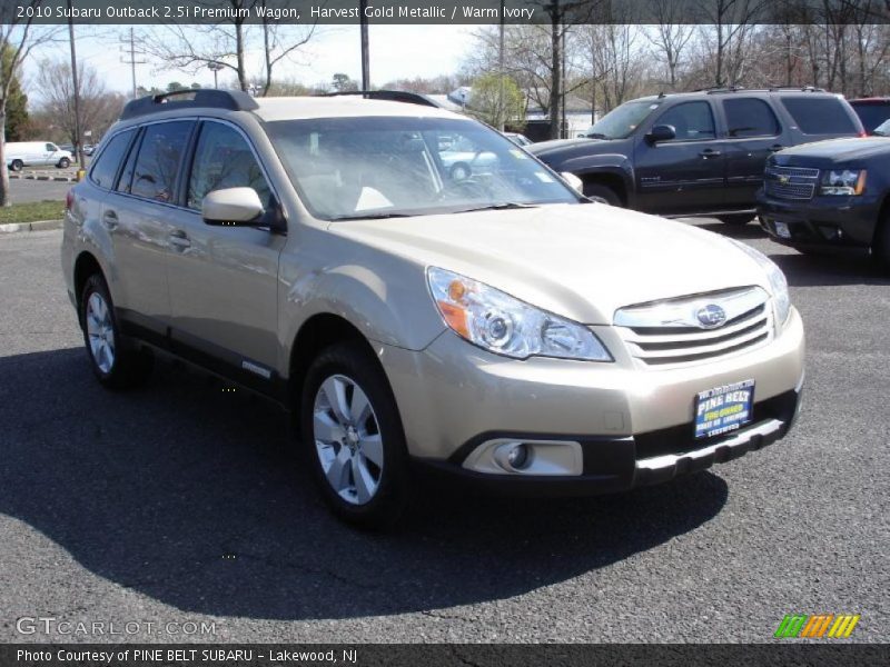 Harvest Gold Metallic / Warm Ivory 2010 Subaru Outback 2.5i Premium Wagon