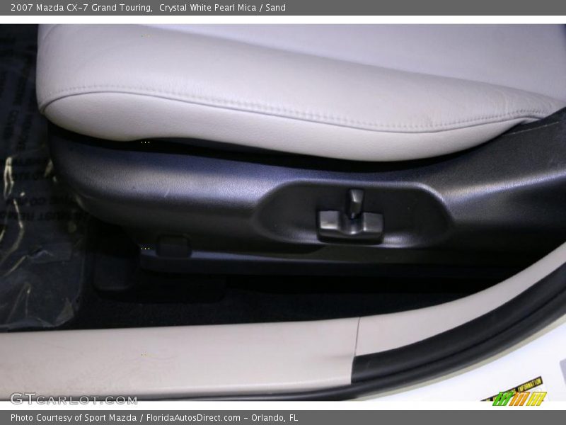Crystal White Pearl Mica / Sand 2007 Mazda CX-7 Grand Touring