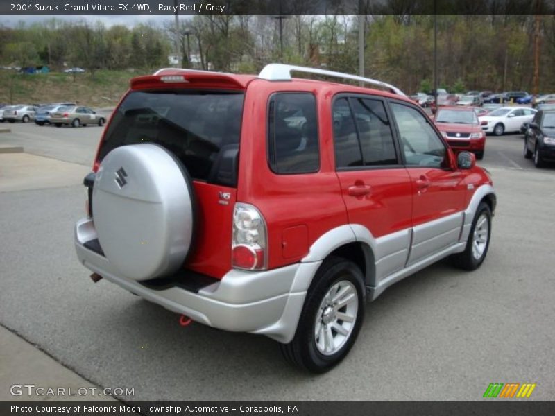 Racy Red / Gray 2004 Suzuki Grand Vitara EX 4WD