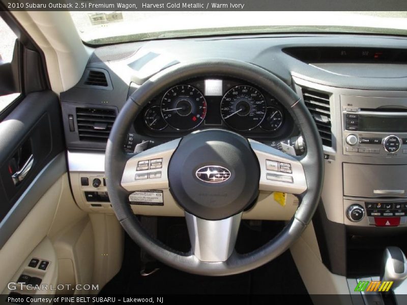 Harvest Gold Metallic / Warm Ivory 2010 Subaru Outback 2.5i Premium Wagon