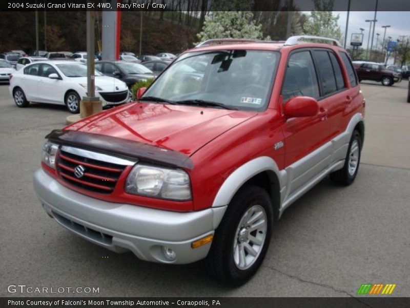 Racy Red / Gray 2004 Suzuki Grand Vitara EX 4WD