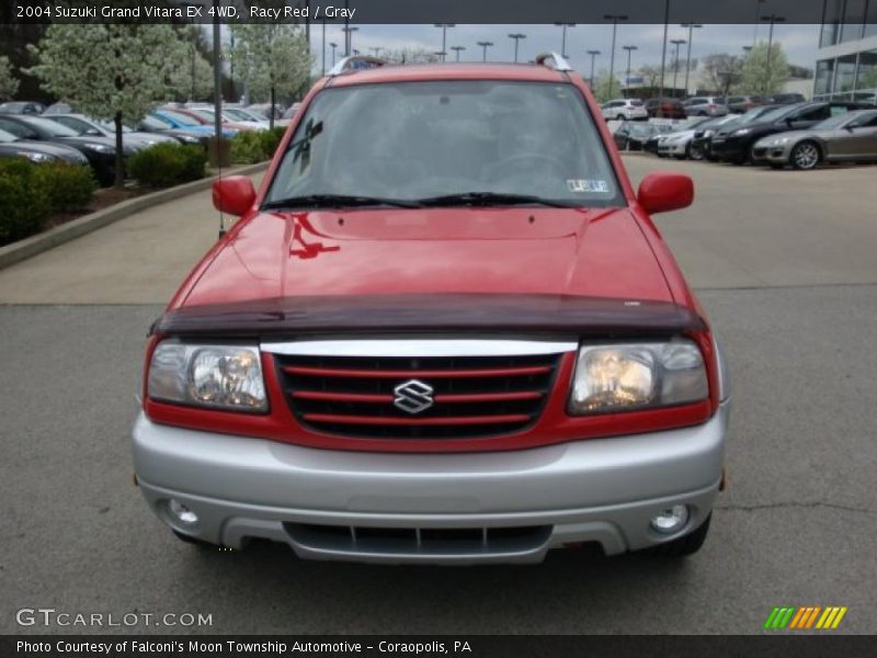 Racy Red / Gray 2004 Suzuki Grand Vitara EX 4WD