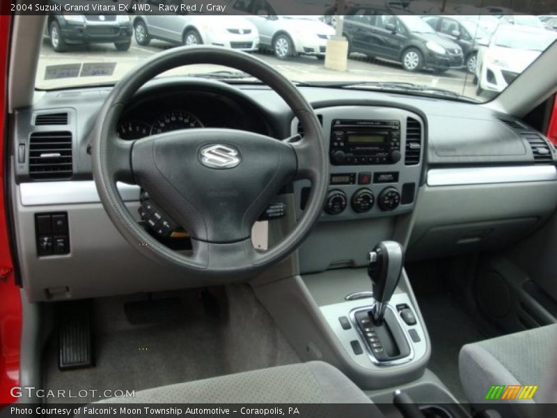 Racy Red / Gray 2004 Suzuki Grand Vitara EX 4WD