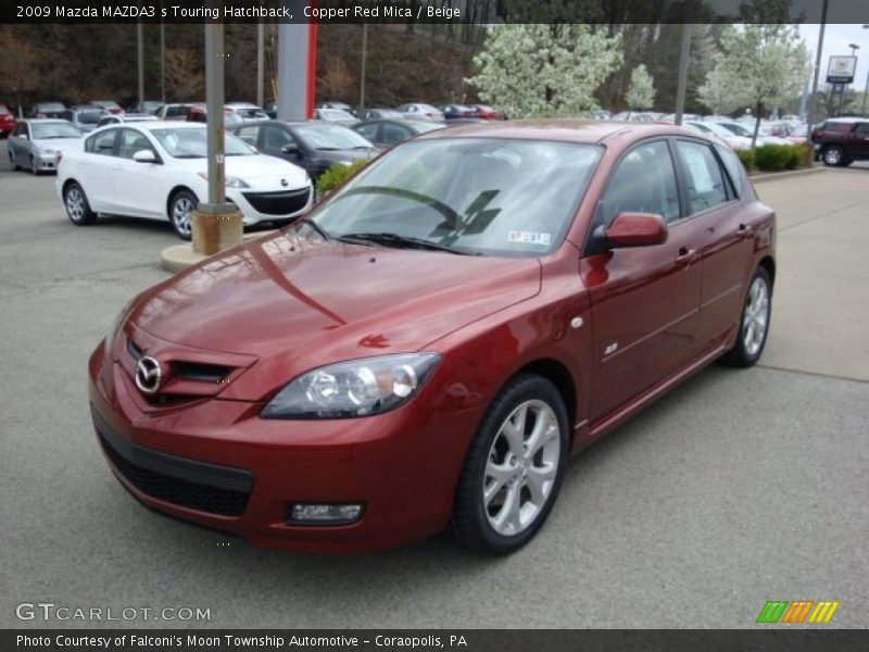 Copper Red Mica / Beige 2009 Mazda MAZDA3 s Touring Hatchback