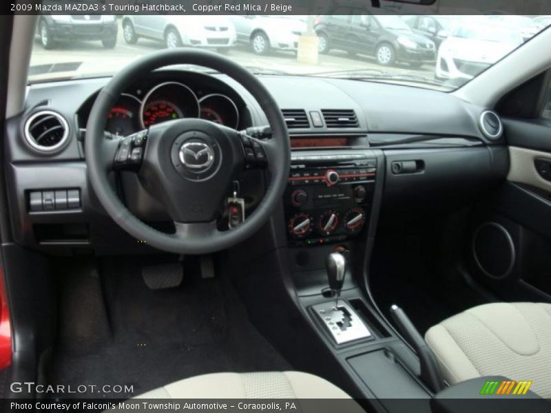 Copper Red Mica / Beige 2009 Mazda MAZDA3 s Touring Hatchback