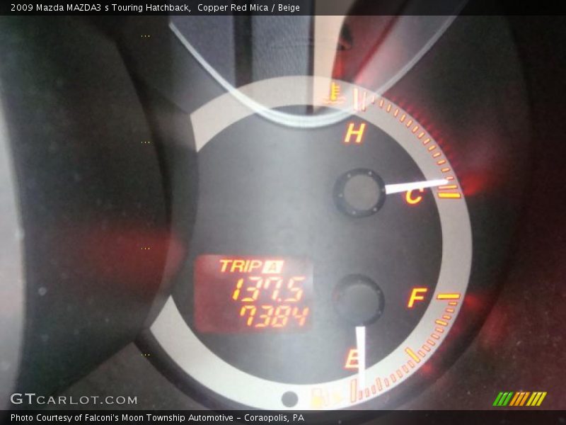 Copper Red Mica / Beige 2009 Mazda MAZDA3 s Touring Hatchback