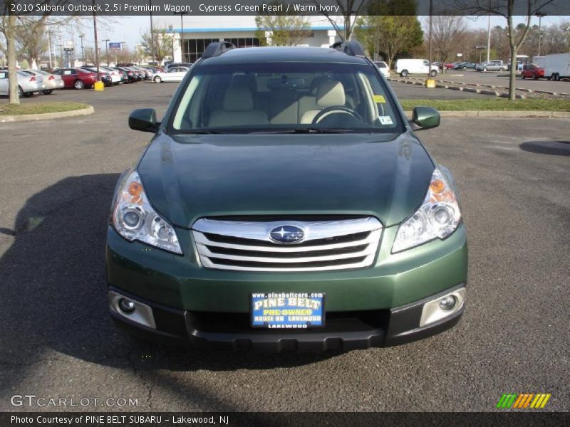 Cypress Green Pearl / Warm Ivory 2010 Subaru Outback 2.5i Premium Wagon