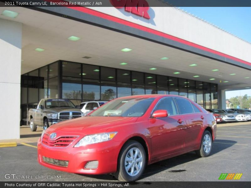 Barcelona Red Metallic / Ash 2011 Toyota Camry LE