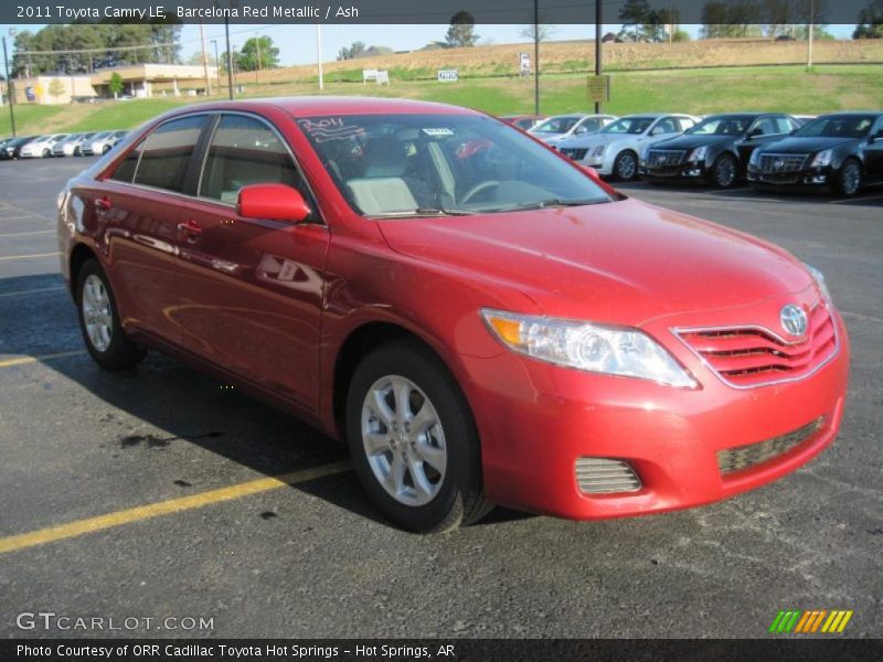 Barcelona Red Metallic / Ash 2011 Toyota Camry LE