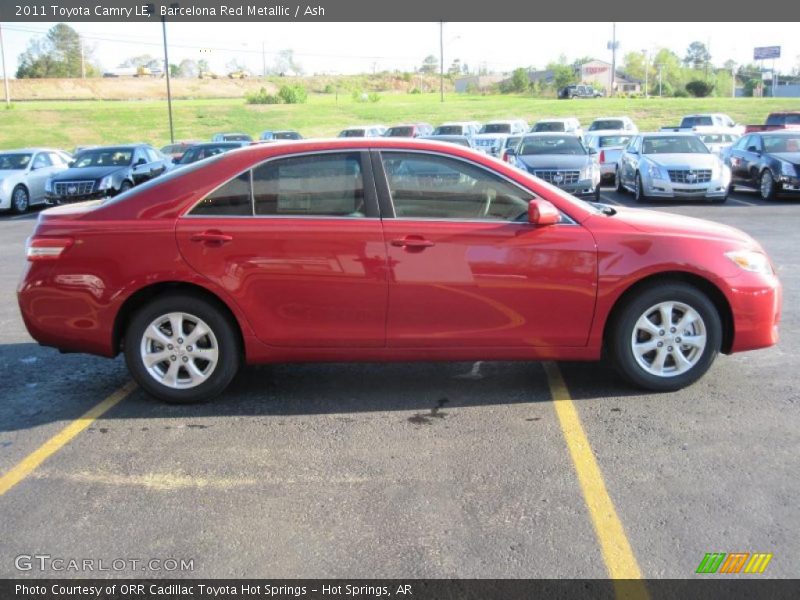 Barcelona Red Metallic / Ash 2011 Toyota Camry LE