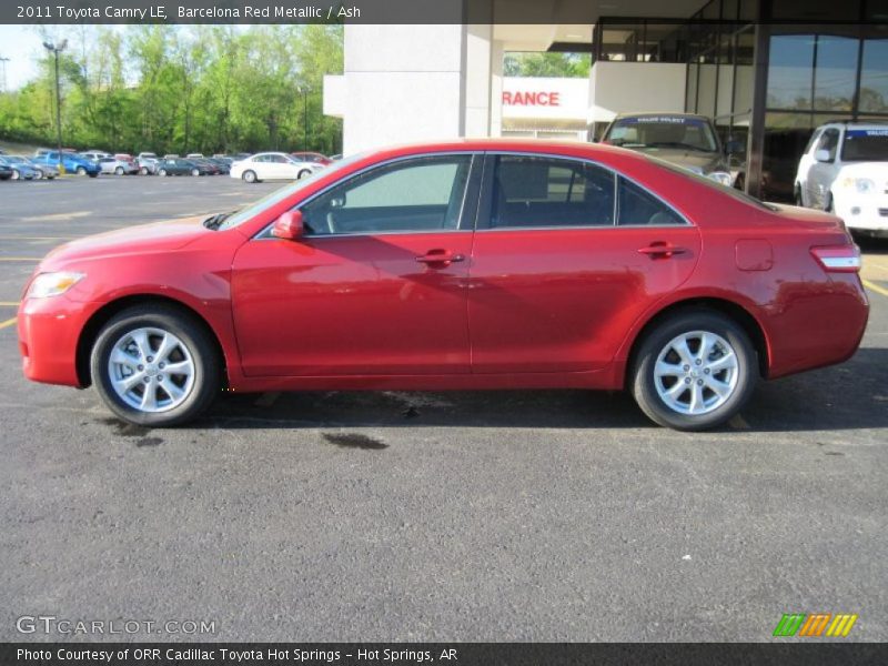 Barcelona Red Metallic / Ash 2011 Toyota Camry LE