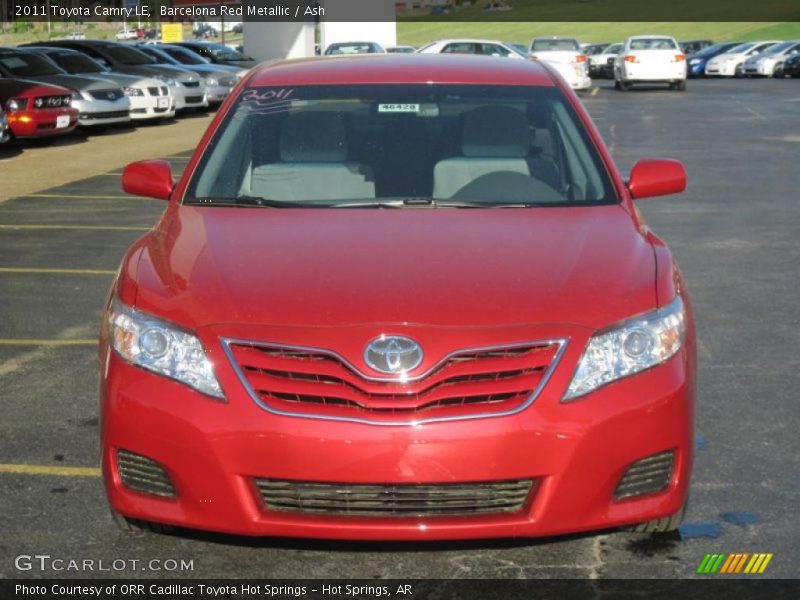 Barcelona Red Metallic / Ash 2011 Toyota Camry LE