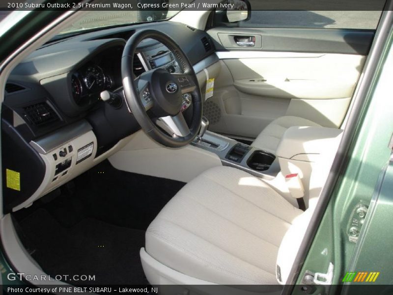 Cypress Green Pearl / Warm Ivory 2010 Subaru Outback 2.5i Premium Wagon