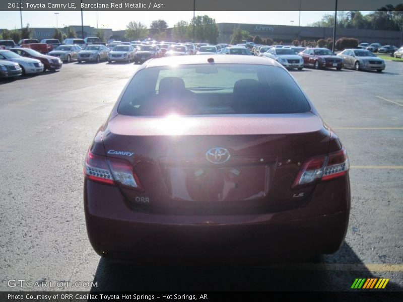 Barcelona Red Metallic / Ash 2011 Toyota Camry LE