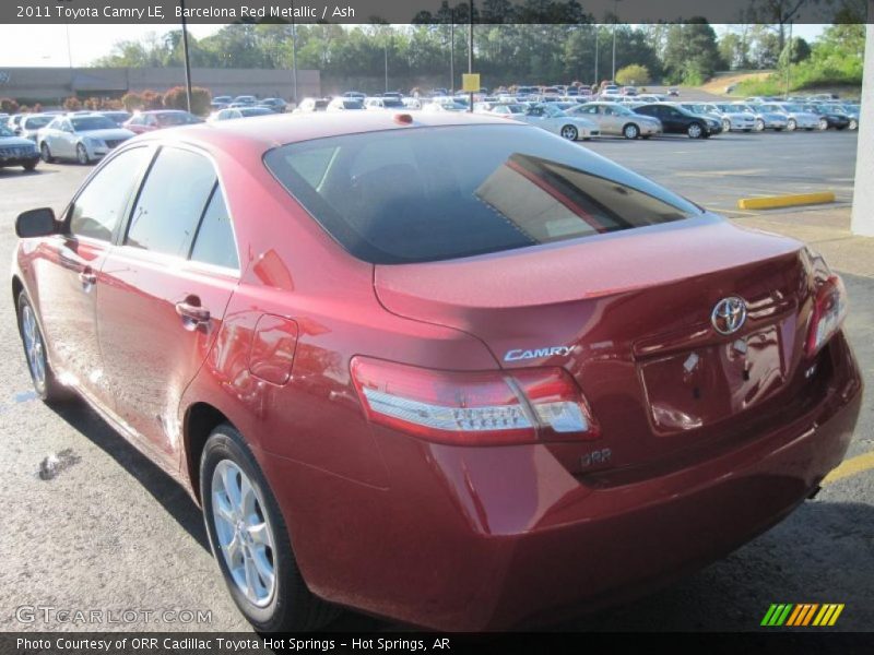 Barcelona Red Metallic / Ash 2011 Toyota Camry LE