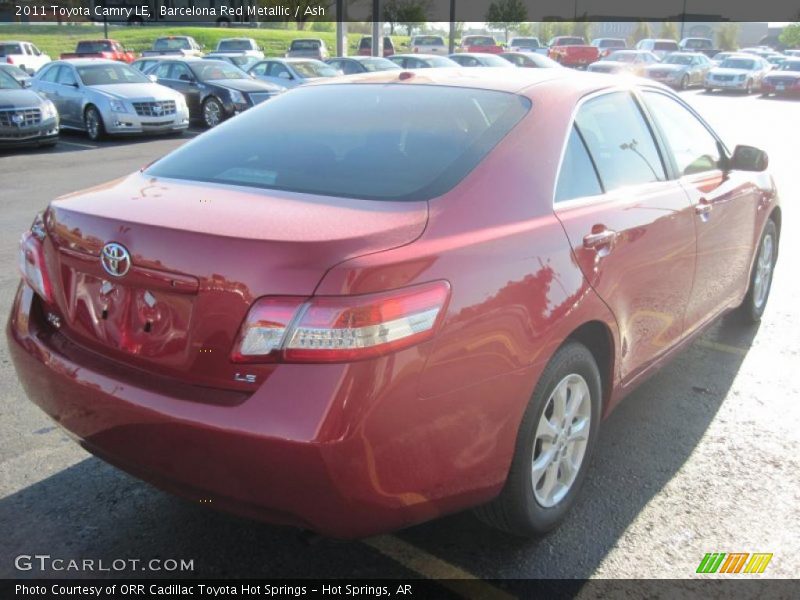 Barcelona Red Metallic / Ash 2011 Toyota Camry LE