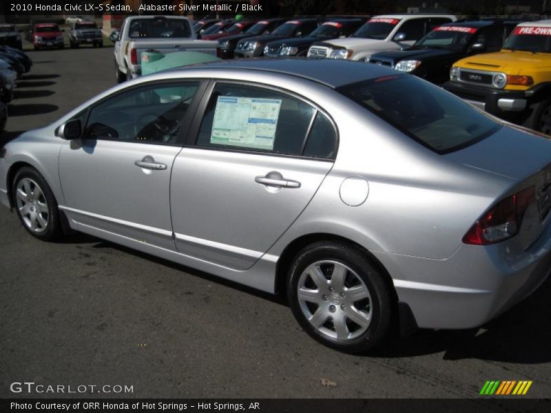 Alabaster Silver Metallic / Black 2010 Honda Civic LX-S Sedan