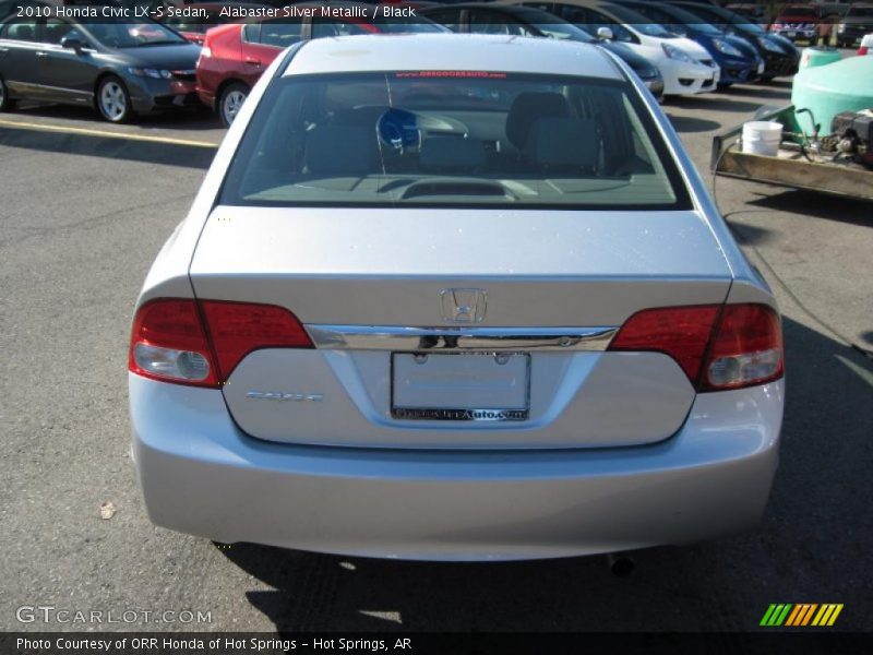 Alabaster Silver Metallic / Black 2010 Honda Civic LX-S Sedan