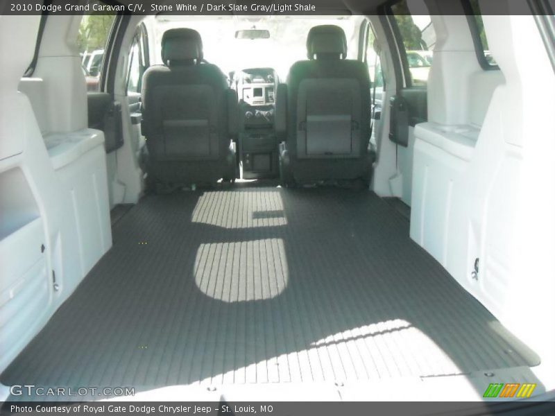 Stone White / Dark Slate Gray/Light Shale 2010 Dodge Grand Caravan C/V