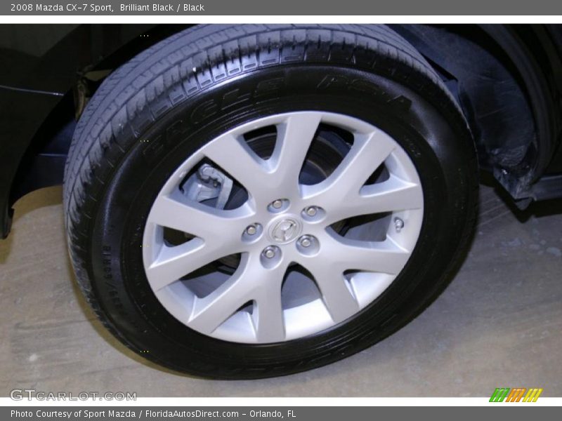 Brilliant Black / Black 2008 Mazda CX-7 Sport