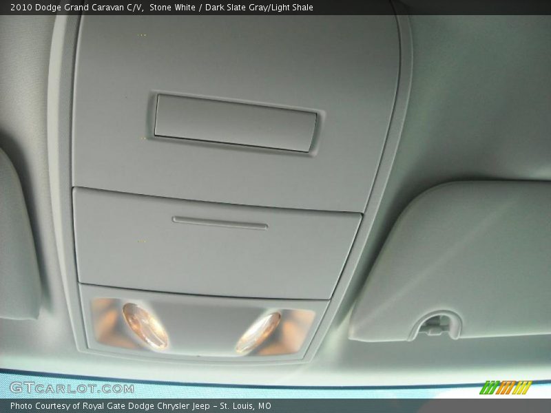 Stone White / Dark Slate Gray/Light Shale 2010 Dodge Grand Caravan C/V
