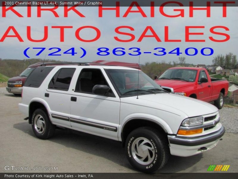 Summit White / Graphite 2001 Chevrolet Blazer LT 4x4