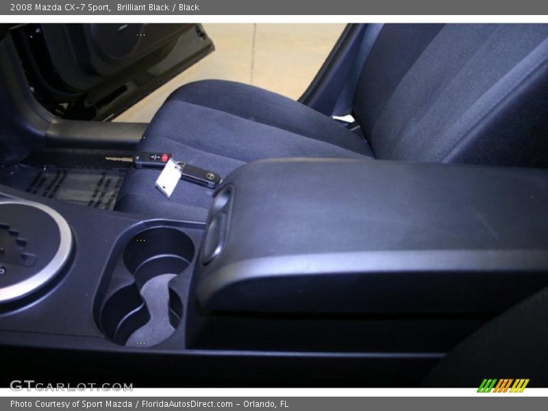 Brilliant Black / Black 2008 Mazda CX-7 Sport