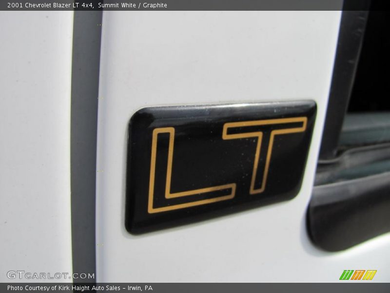 Summit White / Graphite 2001 Chevrolet Blazer LT 4x4