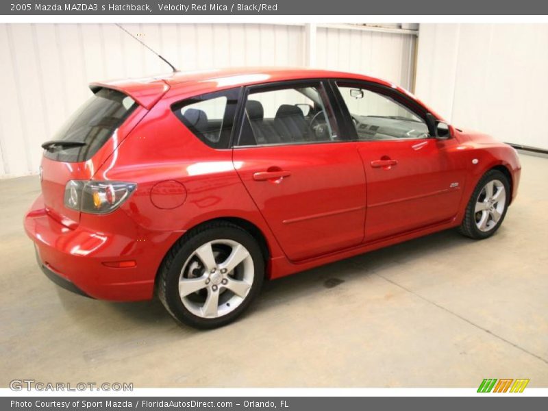 Velocity Red Mica / Black/Red 2005 Mazda MAZDA3 s Hatchback