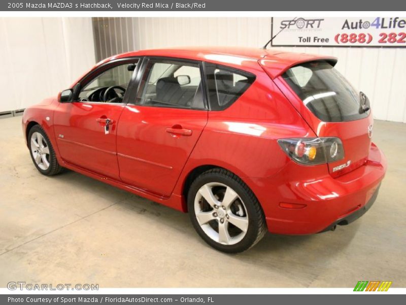 Velocity Red Mica / Black/Red 2005 Mazda MAZDA3 s Hatchback
