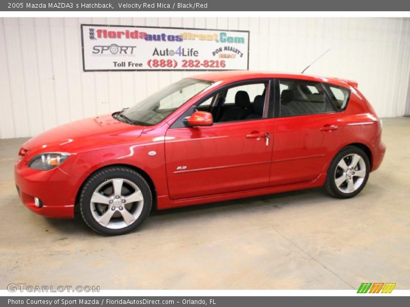 Velocity Red Mica / Black/Red 2005 Mazda MAZDA3 s Hatchback