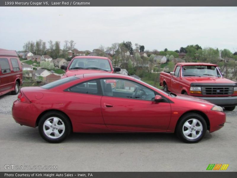 Laser Red / Graystone 1999 Mercury Cougar V6