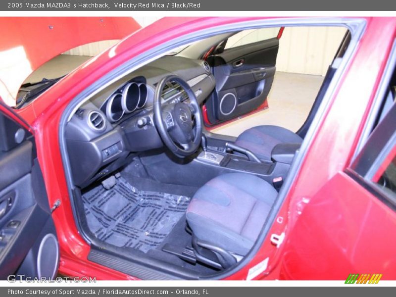 Velocity Red Mica / Black/Red 2005 Mazda MAZDA3 s Hatchback