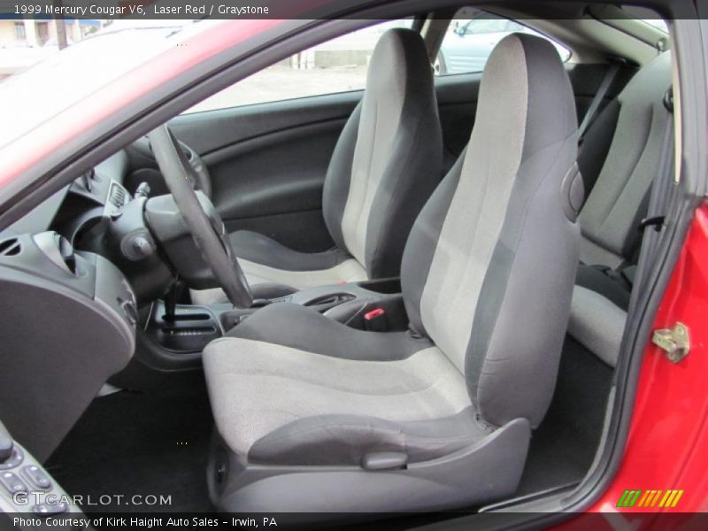 Laser Red / Graystone 1999 Mercury Cougar V6