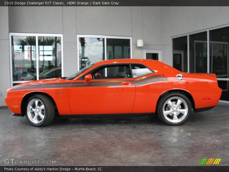 HEMI Orange / Dark Slate Gray 2010 Dodge Challenger R/T Classic