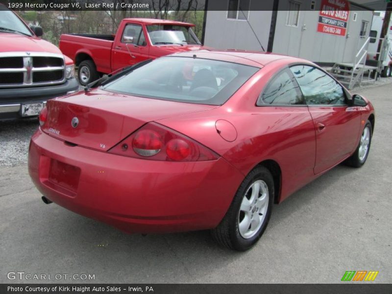 Laser Red / Graystone 1999 Mercury Cougar V6