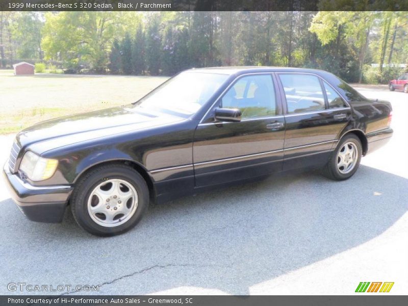 Black / Parchment 1999 Mercedes-Benz S 320 Sedan