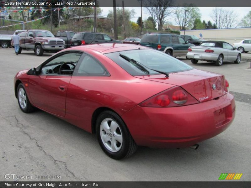 Laser Red / Graystone 1999 Mercury Cougar V6