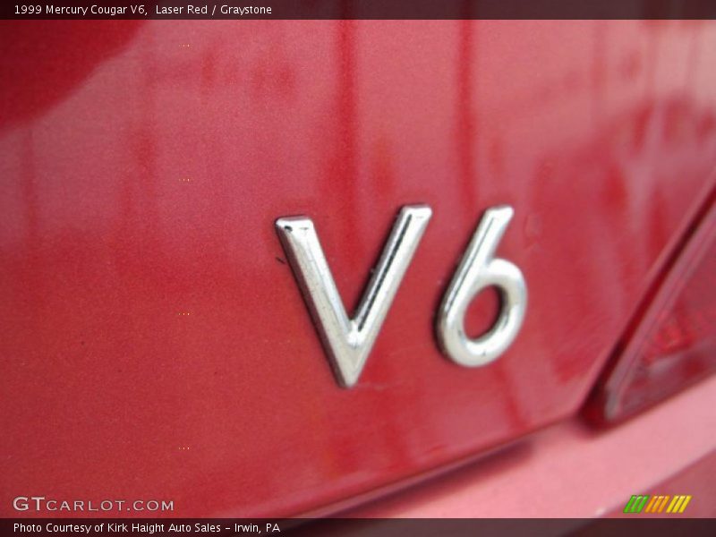 Laser Red / Graystone 1999 Mercury Cougar V6