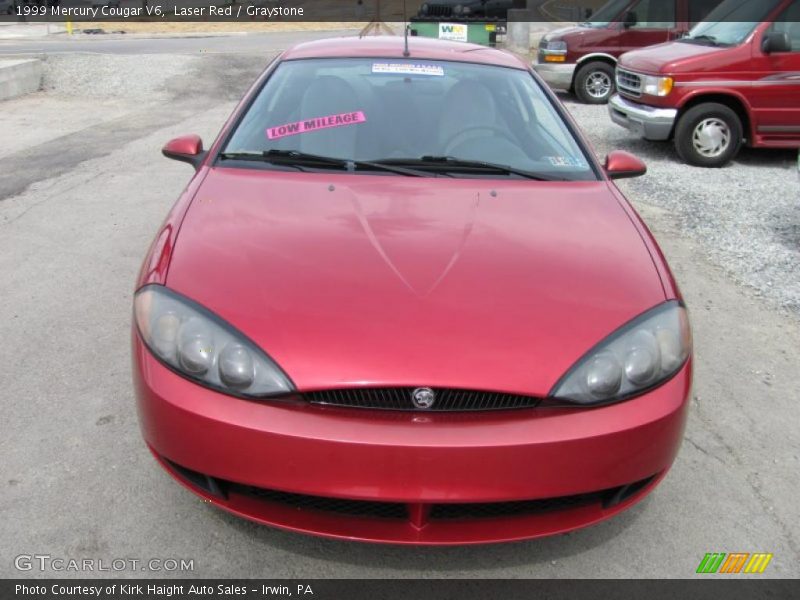 Laser Red / Graystone 1999 Mercury Cougar V6