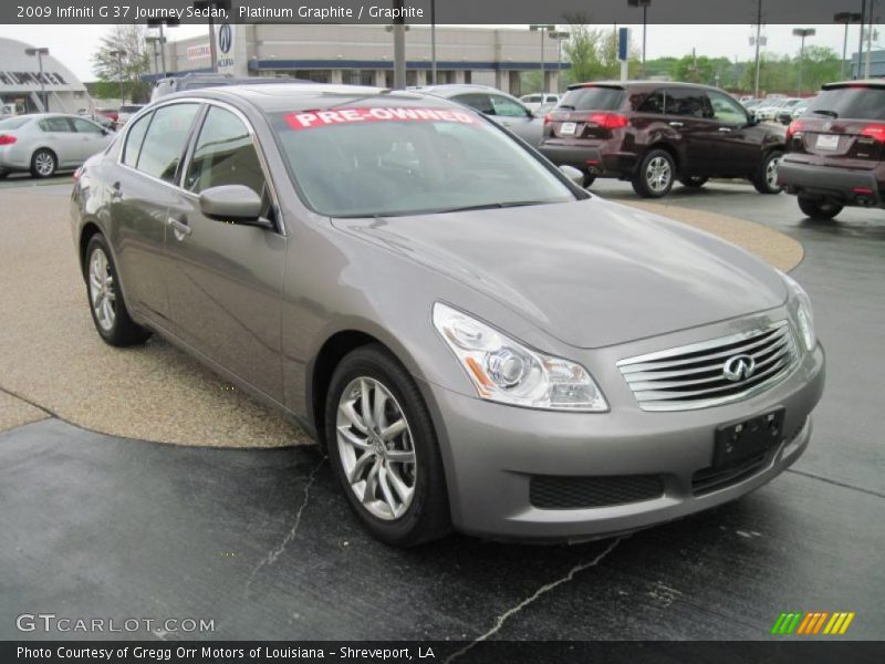 Platinum Graphite / Graphite 2009 Infiniti G 37 Journey Sedan