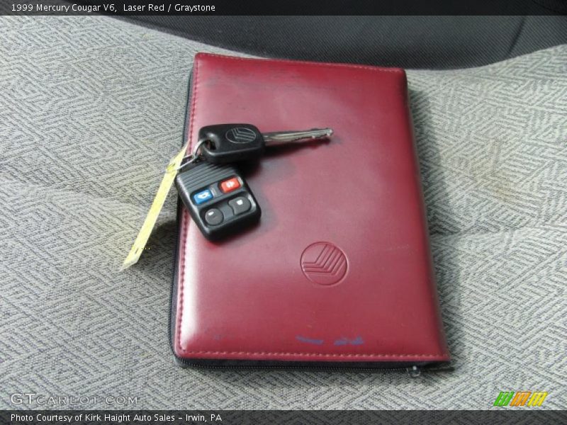 Laser Red / Graystone 1999 Mercury Cougar V6