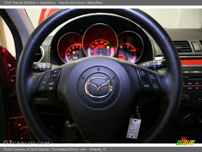 Velocity Red Mica / Black/Red 2005 Mazda MAZDA3 s Hatchback