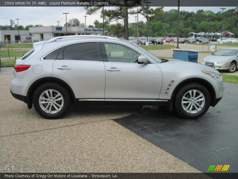 Liquid Platinum Metallic / Graphite 2009 Infiniti FX 35 AWD