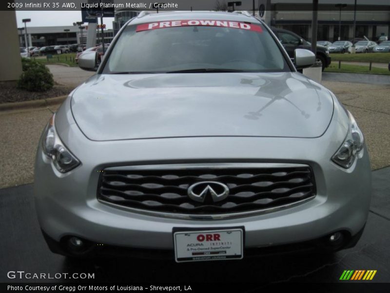 Liquid Platinum Metallic / Graphite 2009 Infiniti FX 35 AWD