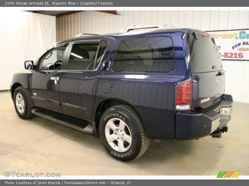 Majestic Blue / Graphite/Titanium 2006 Nissan Armada SE